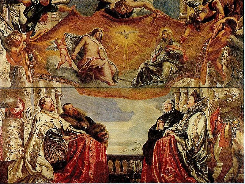 Peter Paul Rubens The Gonzaga Family Adoring the Trinity (mk01) France oil painting art